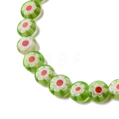 Handmade Millefiori Lampwork Beads Strands LAMP-G164-11H-1