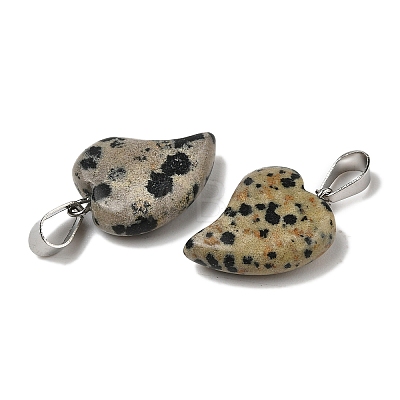 Natural Dalmatian Jasper Pendants G-B127-11P-02-1