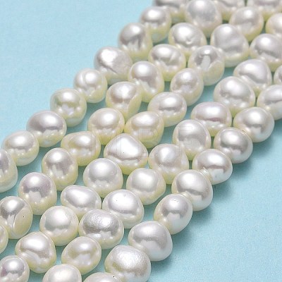 Natural Cultured Freshwater Pearl Beads Strands PEAR-A005-07D-01-1