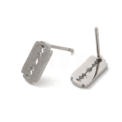 304 Stainless Steel Stud Earrings EJEW-P244-02P-1