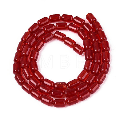 Transparent Glass Beads Strands GLAA-T028-14T-06-1