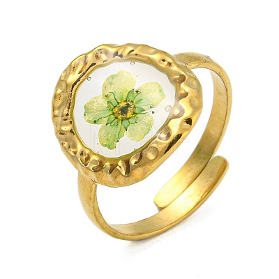 Brass Adjustable Rings for Women RJEW-G265-10G-1