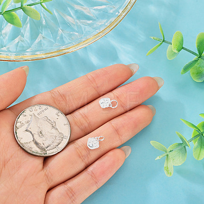 2Pcs 925 Sterling Silver Enamel Pendants STER-TA0001-60S-1