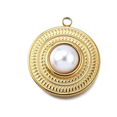 Plastic Pearl Pendants LS-STAS-Q360-03D-G-1