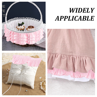 5M Double Layer Polyester Pleated Lace Ribbon OCOR-CY0003-97A-1
