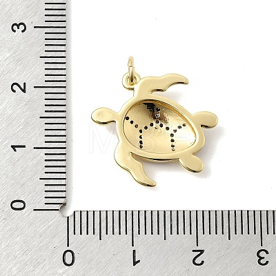 Brass Micro Pave Clear Cubic Zirconia Pendants KK-Z160-18G-01-1