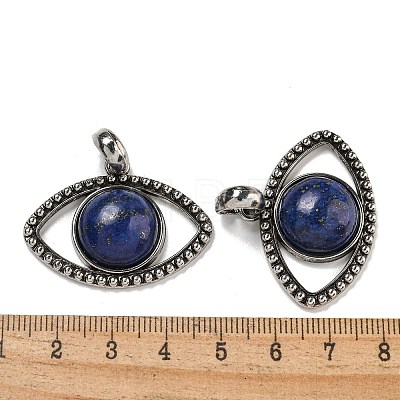 Dyed Natural Lapis Lazuli Pendants G-G147-07AS-01-1