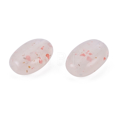 Marbled Stone Style Opaque Acrylic Beads OACR-G009-08-1