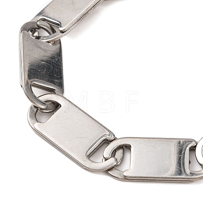 Tarnish Resistant 304 Stainless Steel Mariner Link Chain Bracelets BJEW-B078-52P-1