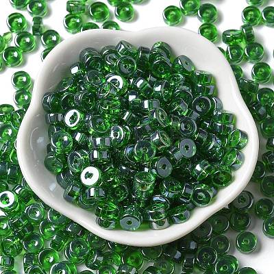 Transparent Colours Luster Glass Seed Beads SEED-E001-T3x6mm-A03-1