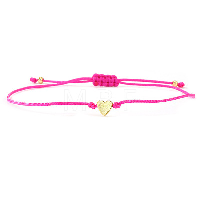 Valentine's Adjustable Braided Polyester Cord Bracelets GM2838-1-1