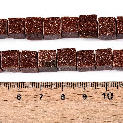 Synthetic Goldstone Beads Strands G-T139-8x8-18A-1