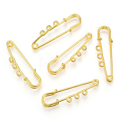 Iron Safety Pin Brooch Findings IFIN-TAC0008-01G-1