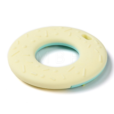 Donut Food Grade Eco-Friendly Silicone Focal Beads SIL-Q023-01A-1