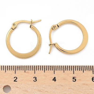 304 Stainless Steel Hoop Earrings EJEW-F105-23G-1