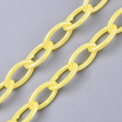 Acrylic Opaque Cable Chains X-PACR-N009-001K-1