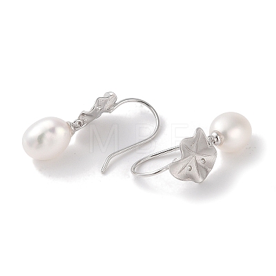 Sterling Silver Dangle Earrings EJEW-C087-05E-P-1