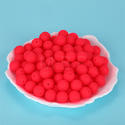 Round Silicone Focal Beads SI-JX0046A-03-1