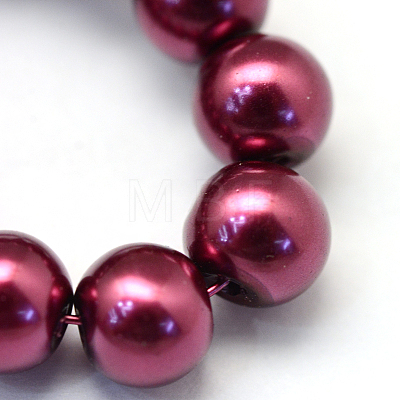 Baking Painted Glass Pearl Bead Strands HY-Q003-3mm-72-1