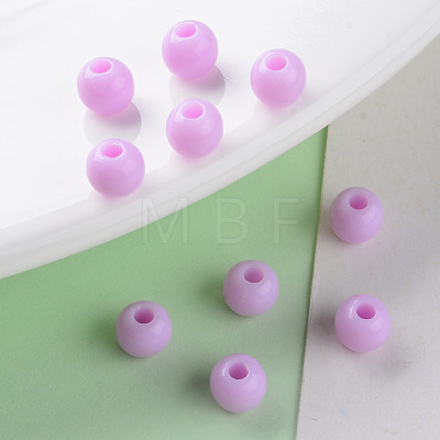 Opaque Acrylic Beads X-MACR-S370-C6mm-A03-1