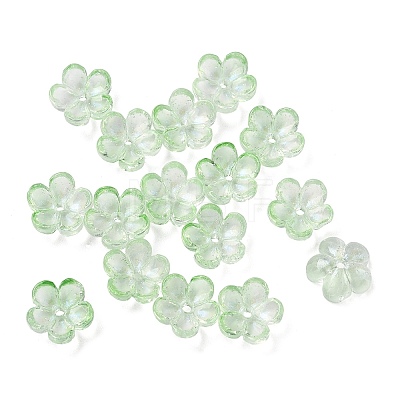 Dyed & Heated Glass Bead Caps GLAA-C042-01L-1