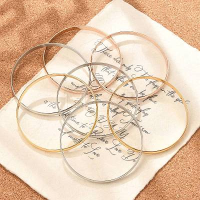 Fashion 201 Stainless Steel Bangle Sets X-BJEW-L664-024D-M-1-1