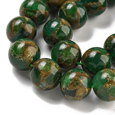 Synthetic Gold Clinquant Stone Beads Strands G-P549-A01-02D-1