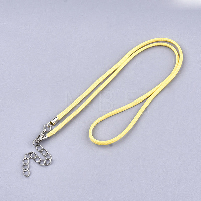 Waxed Cord Necklace Making NCOR-T001-62-1