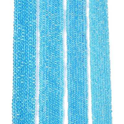 Electroplate Glass Beads Strands EGLA-A044-T4mm-A08-1