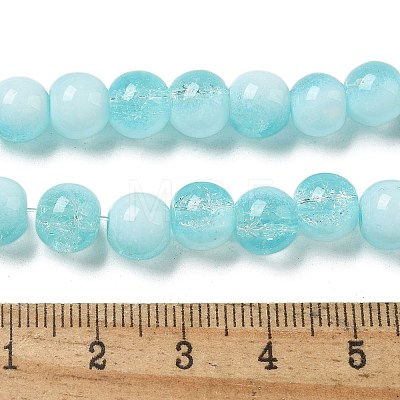 Crackle Glass Beads Strands GLAA-U001-8mm-08-1