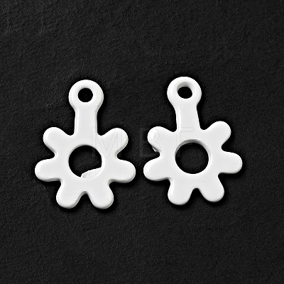 Spray Painted 201 Stainless Steel Charms STAS-G304-22E-1