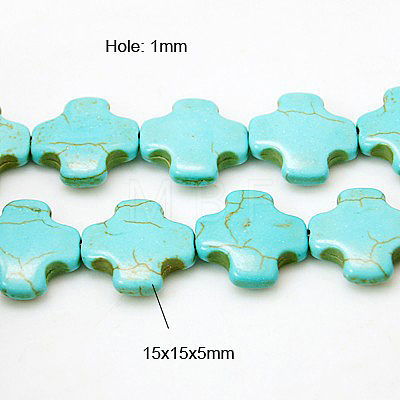 Synthetic Turquoise Beads Strands TURQ-H055-28-1