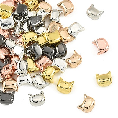 60Pcs 6 Colors Electroplate Glass Beads Strands EGLA-YW0005-70-1