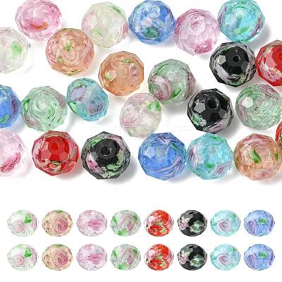 24Pcs 8 Styles Handmade Lampwork Beads LAMP-FS0001-79-1