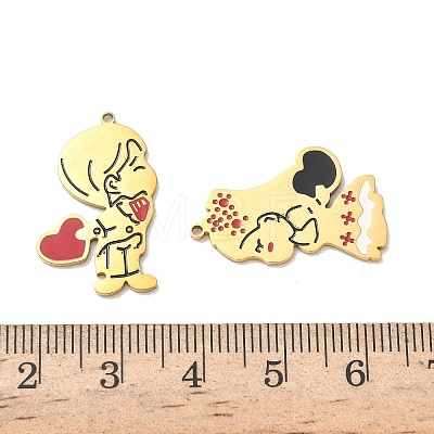 304 Stainless Steel Pendants STAS-C155-13G-1