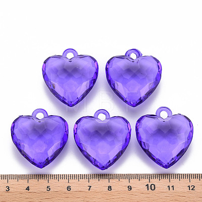 Transparent Acrylic Pendants TACR-T024-03B-936-1