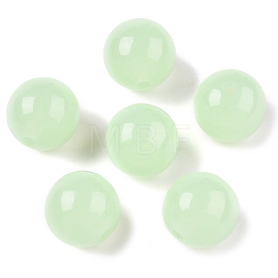 Opaque Acrylic Beads OACR-H038-09-03-1