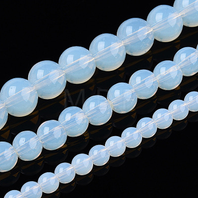 Transparent Glass Beads Strands GLAA-T032-T8mm-14-1