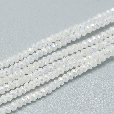 Electroplate Glass Beads Strands EGLA-Q112-A03-1