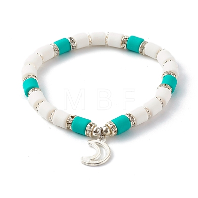 Handmade Polymer Clay Beads Stretch Bracelets Sets BJEW-JB06435-1