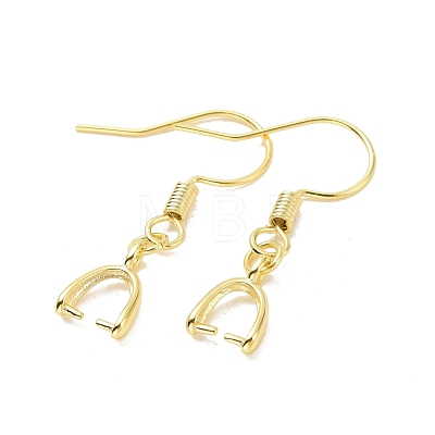 Rack Plating Brass Earring Hooks KK-F839-025B-G-1