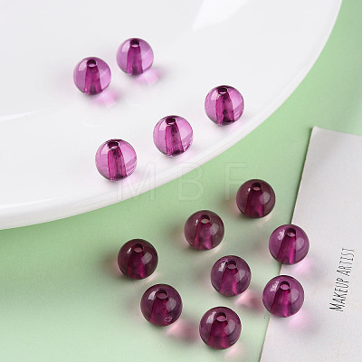 Transparent Acrylic Beads X-MACR-S370-A10mm-743-1