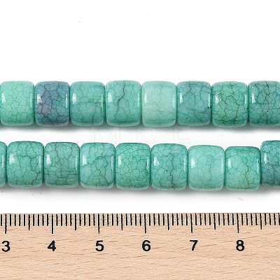 Dyed Glass Beads Strands GLAA-H037-01-1