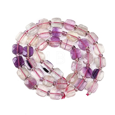 Natural Colorful Fluorite Beads Strands G-G182-H01-01-1