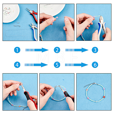 DIY Stretch Bracelets Making Kits DIY-NB0004-41-1