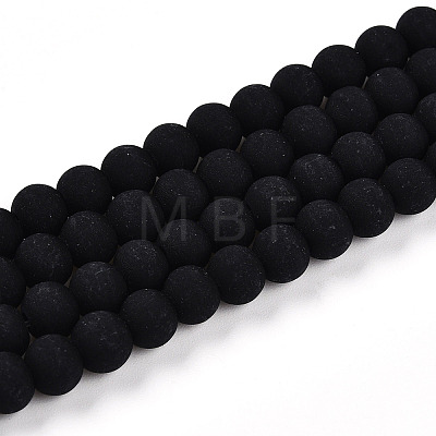 Opaque Glass Beads Strands GLAA-T032-P6mm-MD01-1
