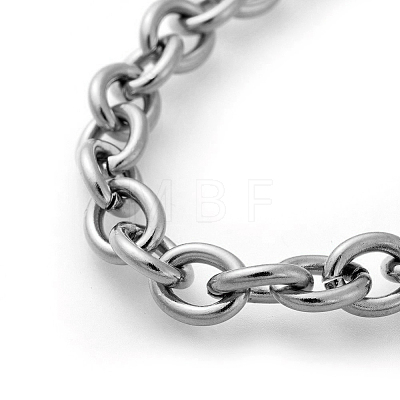304 Stainless Steel Cable Chain Bracelets X-BJEW-G618-04P-1