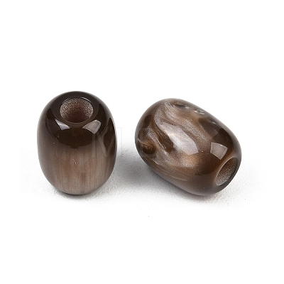 Opaque Resin European Beads RESI-C070-02-1