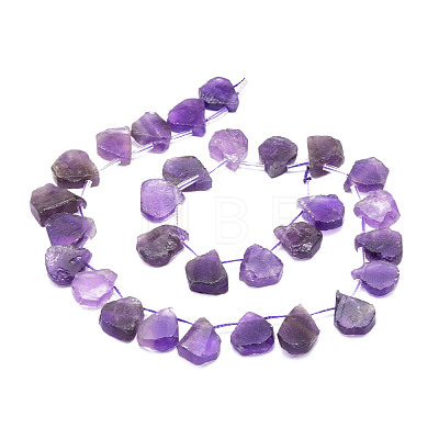 Natural Amethyst Beads Strands G-E569-R07-1