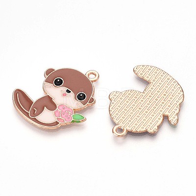 Alloy Enamel Pendants ENAM-T022-02E-02-1